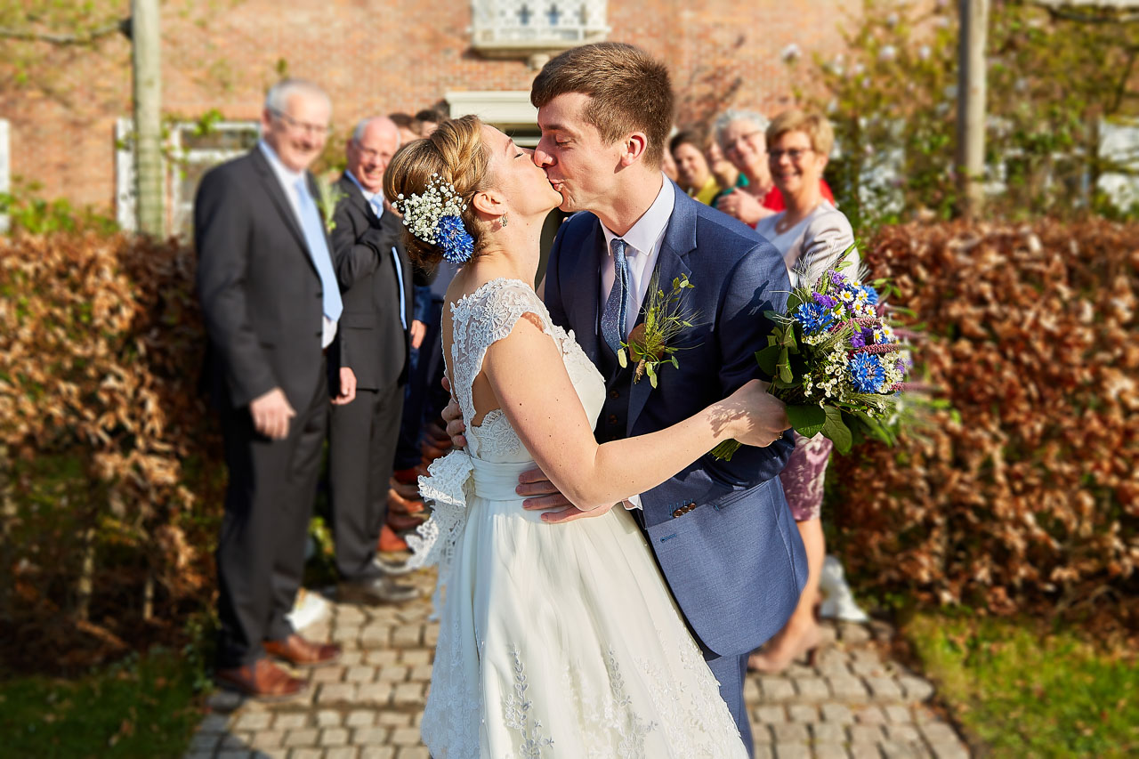 Foto uit de huwelijksreportage van Barbara en Koen door huwelijksfotograaf Jorick Michiels