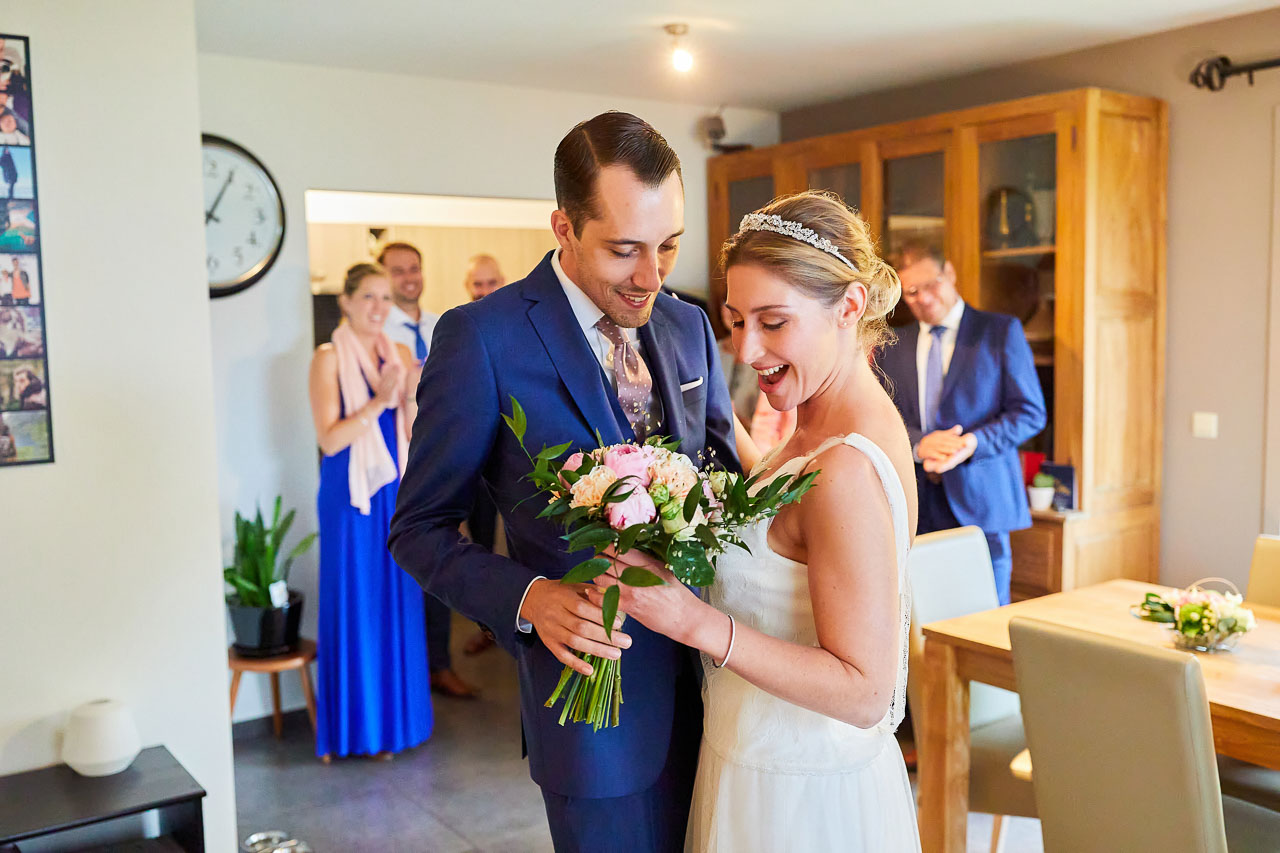 Foto uit de huwelijksreportage van Britt en Jorn door huwelijksfotograaf Jorick Michiels