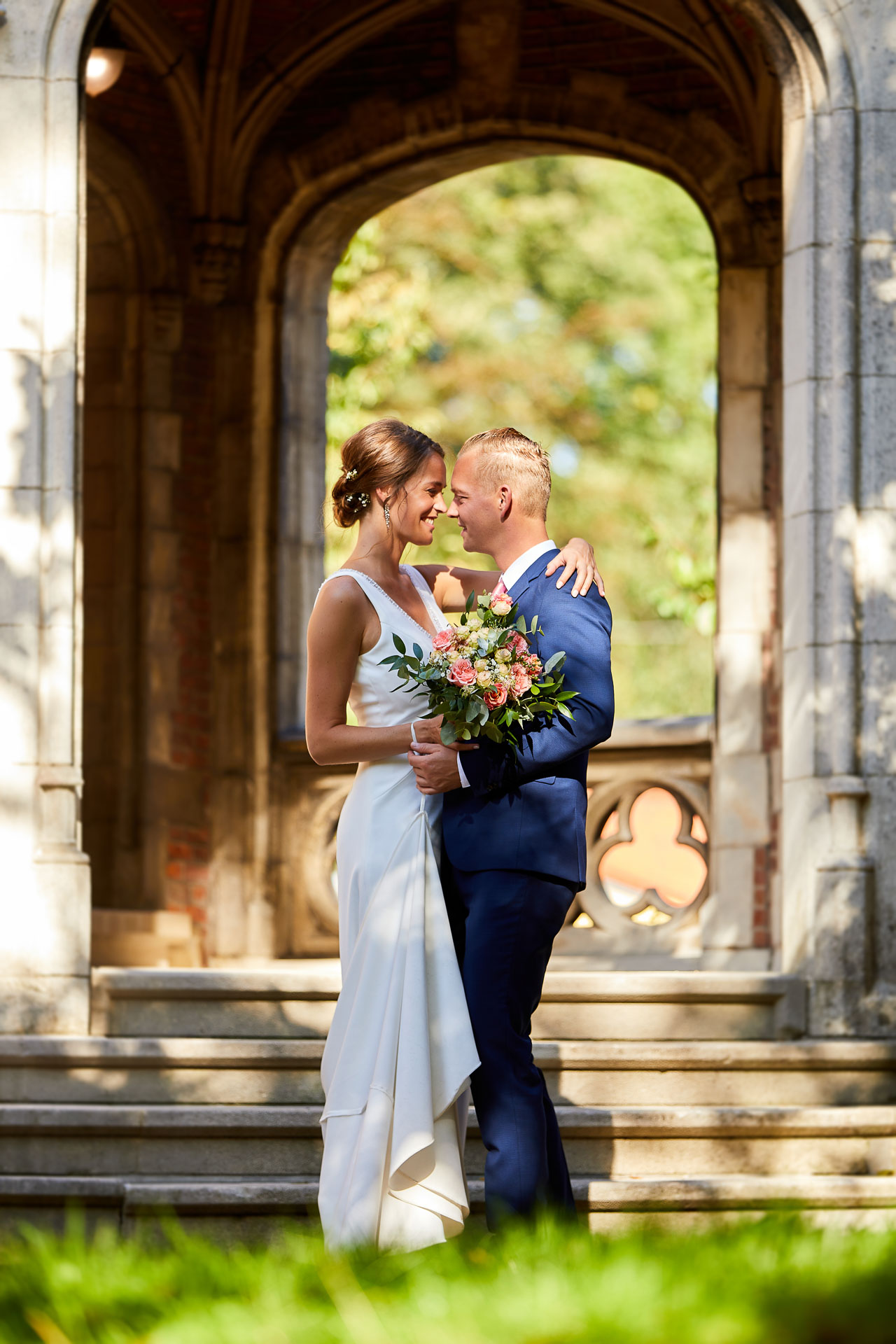 Foto uit de huwelijksreportage van Dominique en Kevin door huwelijksfotograaf Jorick Michiels
