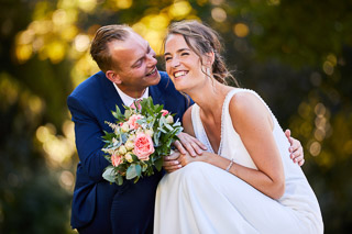 Foto uit de huwelijksreportage van Dominique en Kevin door huwelijksfotograaf Jorick Michiels
