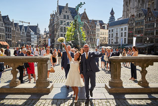 Foto uit de huwelijksreportage van Hanne en Jens door huwelijksfotograaf Jorick Michiels