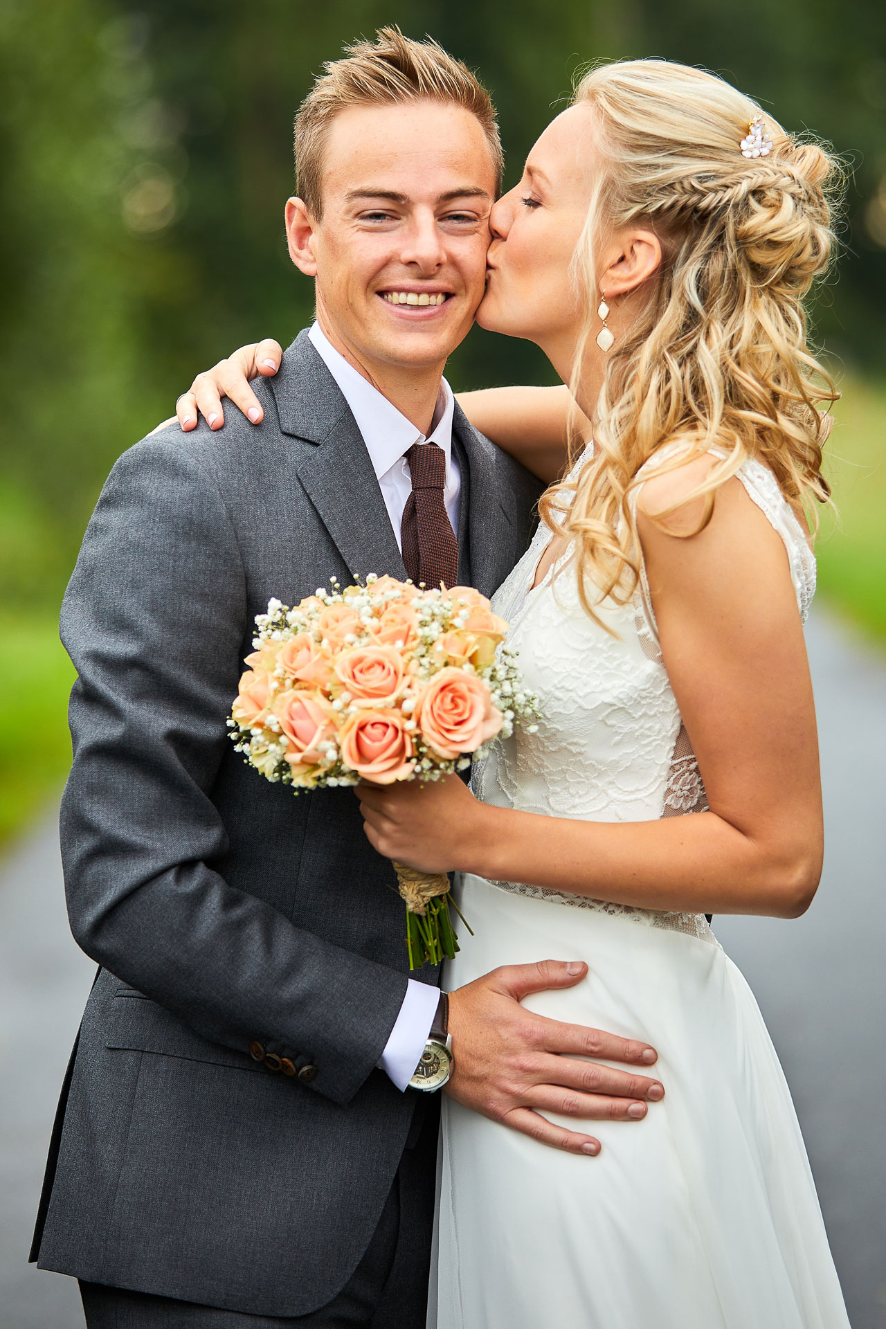 Foto uit de huwelijksreportage van Liesbeth en Kevin door huwelijksfotograaf Jorick Michiels
