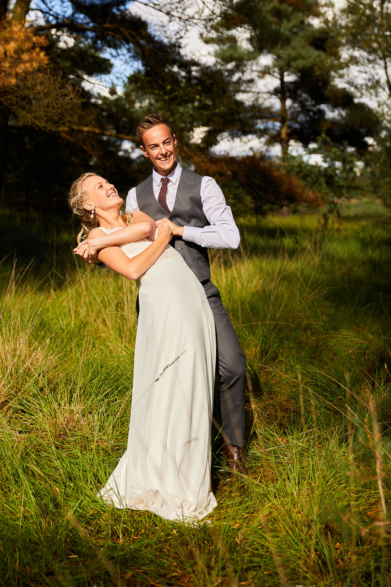 Foto uit de huwelijksreportage van Liesbeth en Kevin door huwelijksfotograaf Jorick Michiels