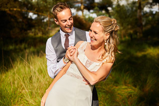 Foto uit de huwelijksreportage van Liesbeth en Kevin door huwelijksfotograaf Jorick Michiels