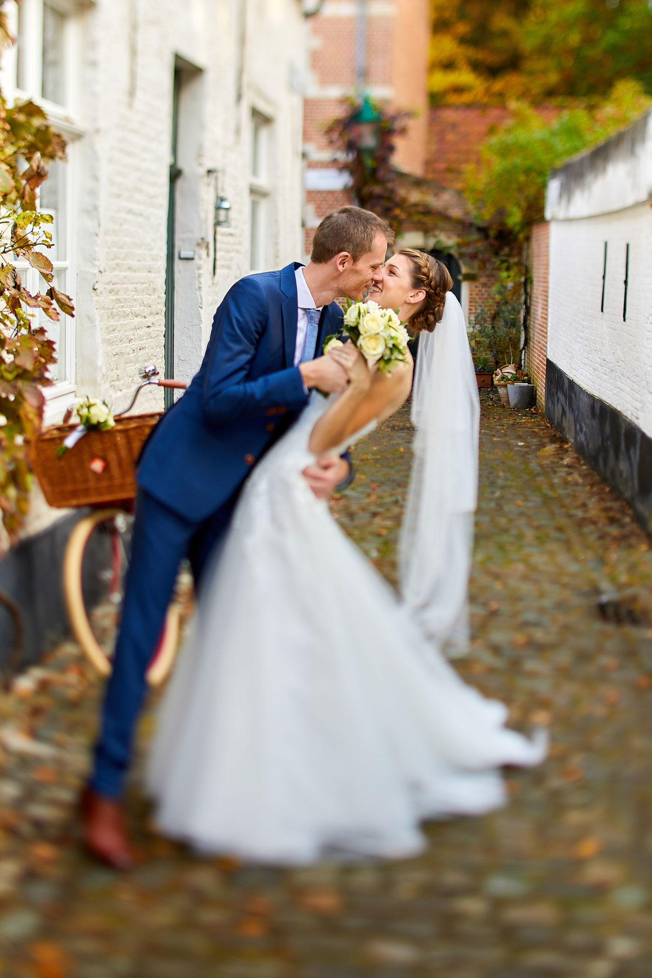 Foto uit de huwelijksreportage van Lisa en Bruno door huwelijksfotograaf Jorick Michiels
