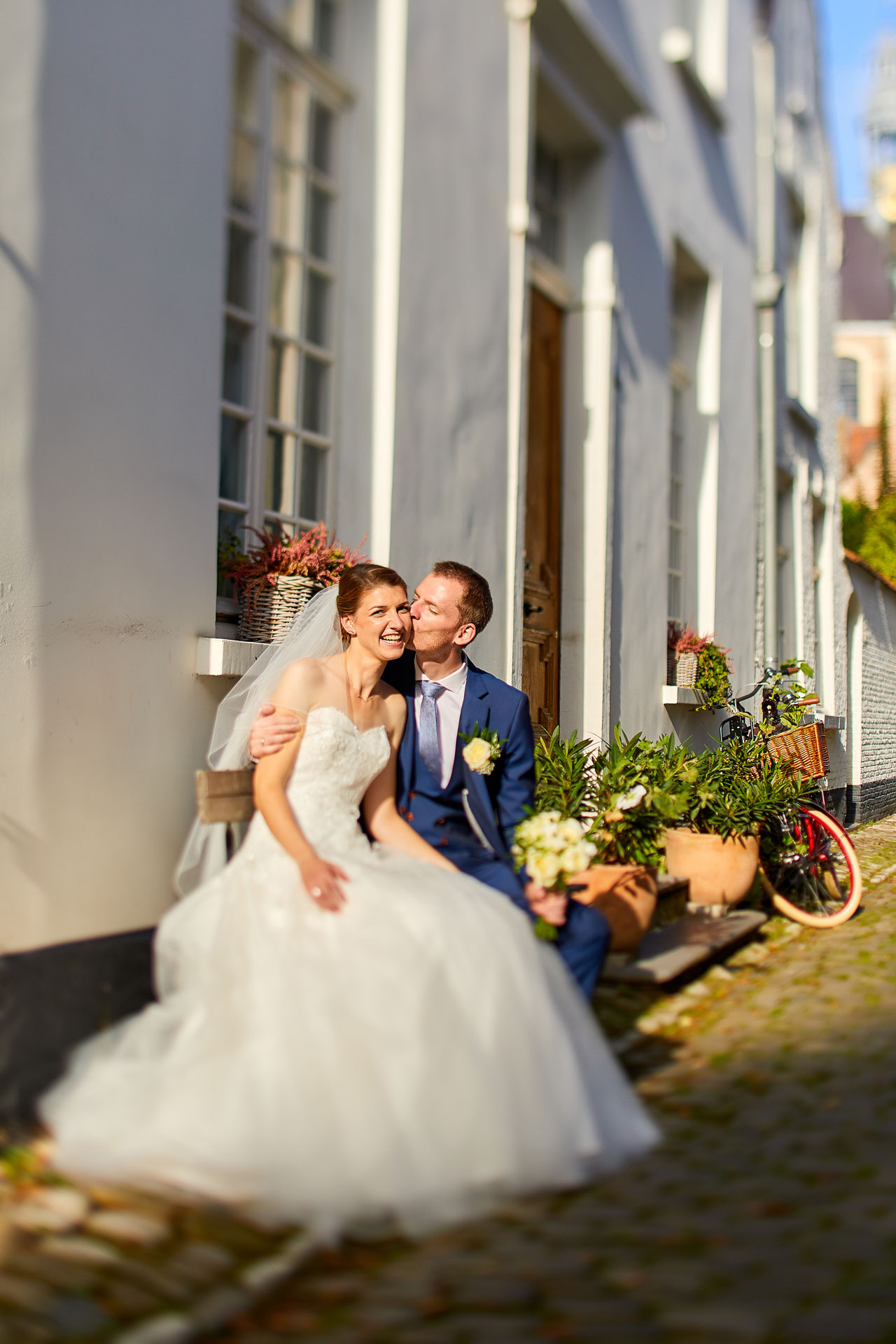Foto uit de huwelijksreportage van Lisa en Bruno door huwelijksfotograaf Jorick Michiels