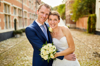 Foto uit de huwelijksreportage van Lisa en Bruno door huwelijksfotograaf Jorick Michiels
