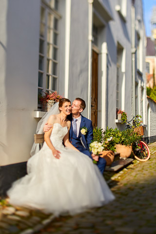 Foto uit de huwelijksreportage van Lisa en Bruno door huwelijksfotograaf Jorick Michiels