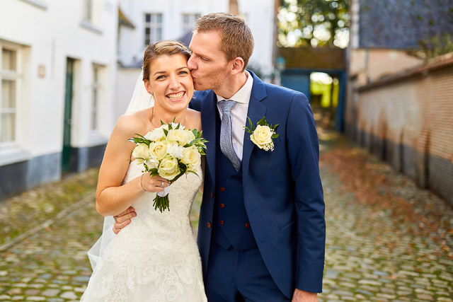 Foto uit de huwelijksreportage van Lisa en Bruno door huwelijksfotograaf Jorick Michiels