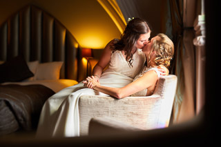Foto uit de huwelijksreportage van Sofie en Lindsay door huwelijksfotograaf Jorick Michiels