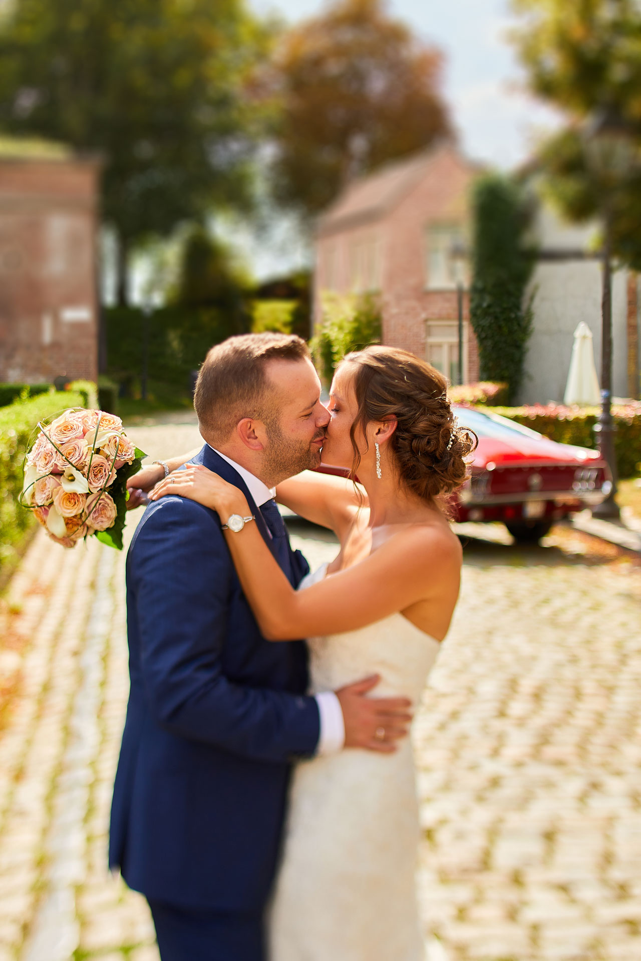 Foto uit de huwelijksreportage van Stefanie en Joris door huwelijksfotograaf Jorick Michiels