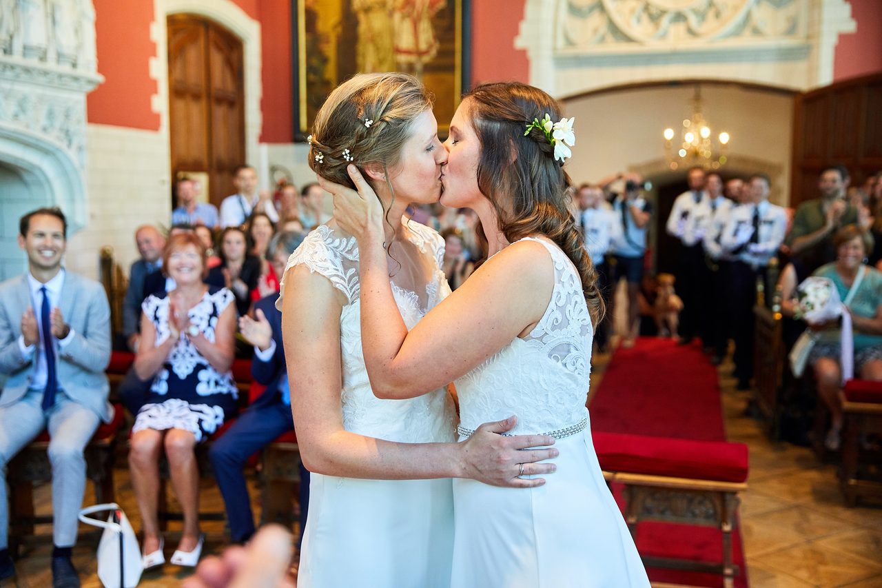 Foto bij het verhaal van Sofie en Lindsay, door huwelijksfotograaf Jorick Michiels