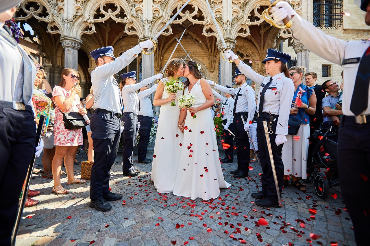 Foto bij het verhaal van Sofie en Lindsay, door huwelijksfotograaf Jorick Michiels