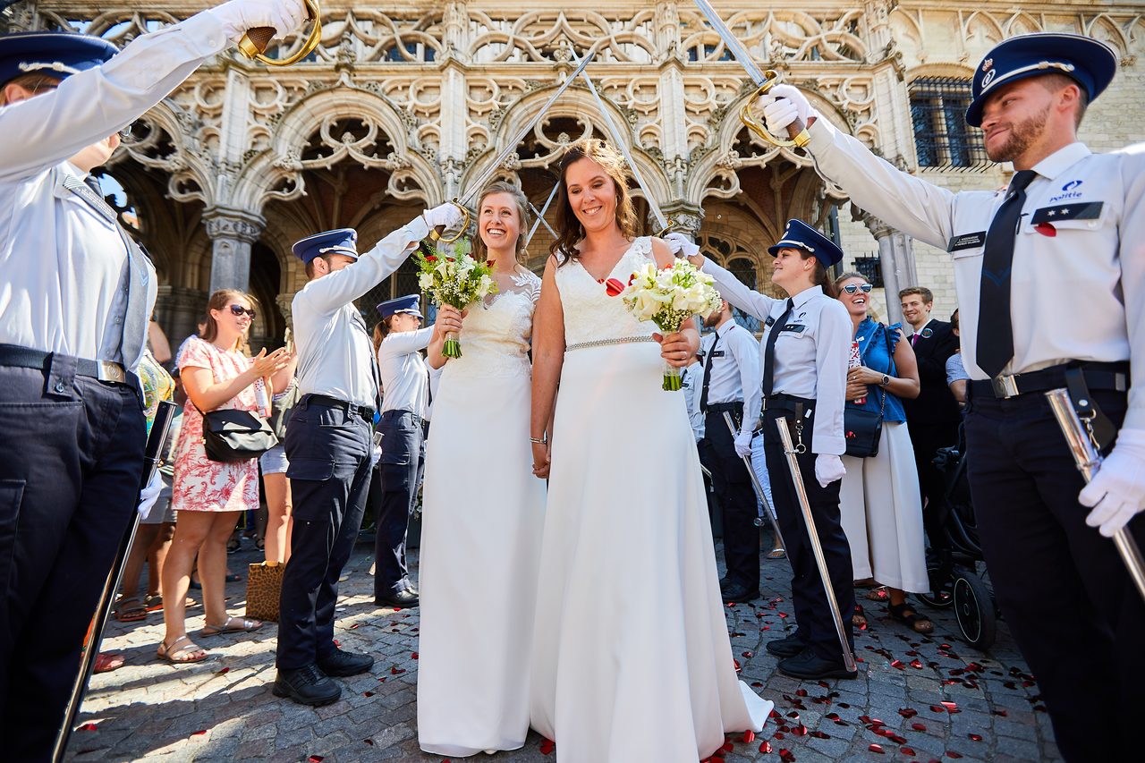 Foto bij het verhaal van Sofie en Lindsay, door huwelijksfotograaf Jorick Michiels