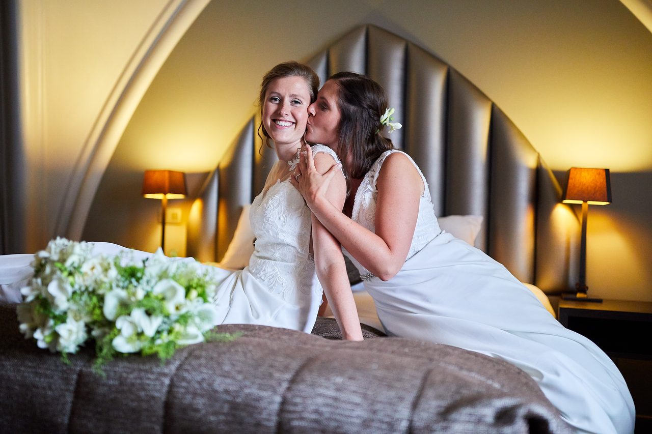 Foto bij het verhaal van Sofie en Lindsay, door huwelijksfotograaf Jorick Michiels