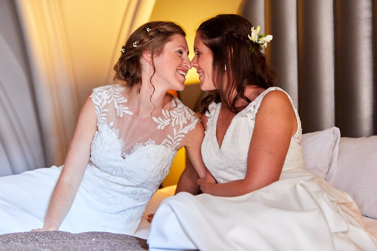 Foto bij het verhaal van Sofie en Lindsay, door huwelijksfotograaf Jorick Michiels