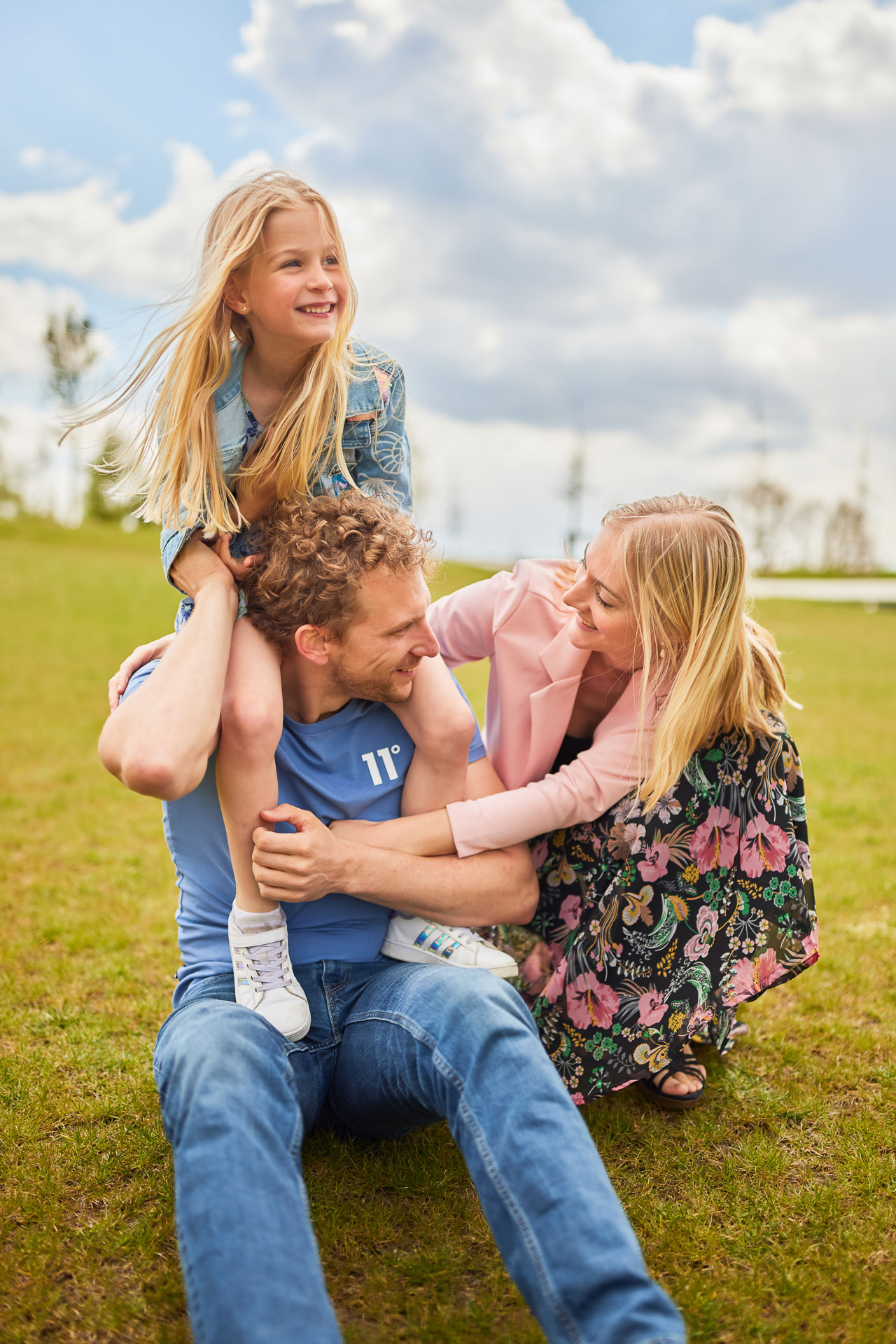 Foto bij het verhaal van Iris, Michael en Elien, door familiefotograaf Jorick Michiels